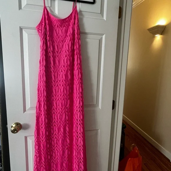 chinese dress ladies Lilly Pulitzer Women's Malone Maxi Dress, Las Olas Aqua Strong Current Sea  at Amazon Women's Clothing store